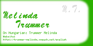 melinda trummer business card